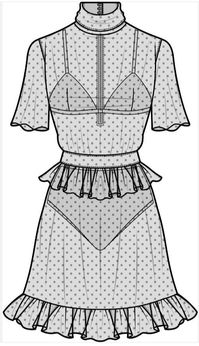 DRESS fashion flat sketch template - DRESS fashion flat sketch template - #dress #fashion #fashionsketchbook #flat #sketch #template