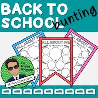 All About Me (Bunting) by Mr N's Classroom | TPT