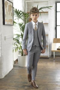 Meet Ford, the super skinny five-piece suit by Paisley of London. Featuring jacket, waistcoat and trousers, in contemporary slate grey, available from only £49.99! #suit #boysclothing #boyssuit #wedding #weddinginspo