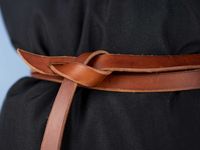 Women Double Wrap Self Tie Belt With Bow in Papaya Leather - Etsy