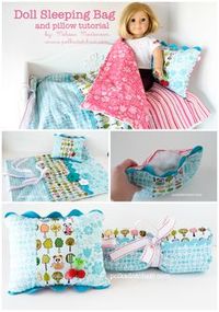 American Girl Doll Sleeping Bag Tutorial