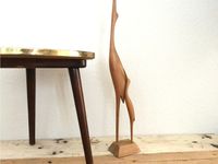 Großer 60er Kranich Holz Reiher von Lilie Vintage auf DaWanda.com