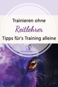 Training ohne Reitlehrer - 4 Tipps, wie man alleine erfolgreich trainiert ..., #alleine #erfolgreich #reitlehrer #tipps #trainiert #training