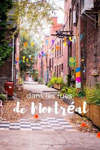 impossible de visiter Montréal sans passer par le quartier coloré du Plateau. Situé près du parc Mont-Royal et de la montagne qui surplombe la ville, ces rues agrémentées de couleurs et d'escaliers en façades ne vous laisseront certainement pas indifférents... #canada #montréal #quebec #streetphotography #streetart #travel