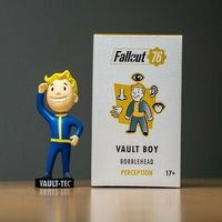Fallout 76 - Vault Boy Bobblehead - Perception. BRAND NEW & BOXED. When you’re out in the wasteland, it’s important to have all of your senses heightened. Boost your perception and grab the new Fallout 76 5" Perception Bobblehead, one of the 7 that makes you S.P.E.C.I.A.L #fallout #bethesda #falloutnewvegas #ps #gaming #vault #gamer #falloutcommunity #memes #xbox #videogames #fo #vaulttec #wasteland #falloutnv #playstation #cosplay #vaultboy #postapocalyptic #nukacola #brotherhoodofsteel