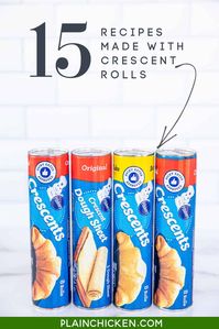 Recipes Made with Crescent Rolls - 15 quick and easy recipes to transform a can of crescent roll dough into an amazing meal! I’ve got pork, beef, and chicken recipes. Appetizers, breakfast, dinner, and dessert recipes. All of the recipes are super easy to make and use everyday ingredients. I’m sure you have most, if not all, of them all in the house now.