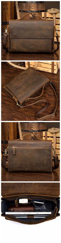 LEATHER MESSENGER BAG, LEATHER BRIEFCASE, BROWN MESSENGER BAG, LAPTOP BAG, LEATHER LAPTOP BAG MS053