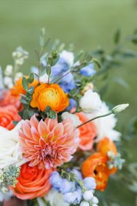 Colorful Summer Wedding Ideas | Northern Virginia Wedding Photographer | Emily & Jon's summer wedding in West Virginia was colorful and joyful. Their wedding color palette included peach, navy, mint green, oranges, and blues. They were married in a Catholic chapel and held their reception in a restored barn on the family farm in Martinsburg. Emily & Jon's bride and groom portraits absolutely glowed and are a classic example of timeless wedding photos.