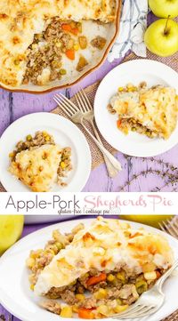 Apple-Pork Shepherd's Pie | #Sponsored | A twist on the classic recipe! More like a cottage pie because we use pork and sausage instead of lamb in the filling. Packed full of vegetables and Ontario apples! A mix of sweet and savoury, perfect freezer meal and meal prep recipe. Gluten-free comfort food! #ONappleAday #glutenfree #shepherdspie