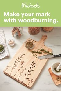 Try your hand at a trending craft and create a custom cutting board.