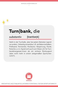 Sportunterricht ist es wert ein eigenes Sportunterricht Wörterbuch zu erhalten. Wer hier Ernstes erwartet, der wird enttäuscht. Dafür gibt’s schon das sportwissenschaftliche Lexikon, welches wir seit dem Studium akribisch lesen. Bei uns gibt’s nur ein paar Insider aus der Turnhalle. Wir werden immer mal wieder was ergänzen. #Wörterbuch #sportunterricht #unterrichtsmaterial #wimasu