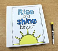 Rise and Shine Binder, this morning binder changed how my students come in! This is a morning routine dream. It is a self paced no paper needed, morning work, math skills, word of the day, number of the day, calendar skills, it's all covered!