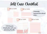 Self Care Checklist, Self Care Checklist Printable, Self Care Journal, Digital Wellness Journal, Self Care Bundle, Minimal Digital Planner, by jessdoesdesigns on Etsy