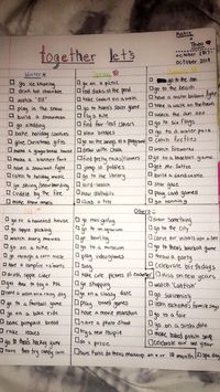 Pretty good listed of Date Ideas for some girl and her new bf. Some are pretty cute. #datenight #relationshipgoals #nexttime