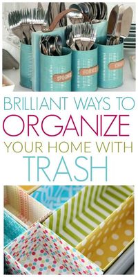 10 DIY Ways To Organize With Recyclable Items - Organization Obsessed