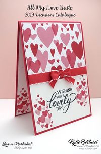 Kylie Bertucci - NEW All My Love Suite - Click on the picture to see more of Kylie's Designs. #stampinup #cardmaking #handmadecard #rubberstamps #stamping #kyliebertucci