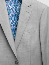 Blue, Lavender, Yellow, Teal, & White floral lining