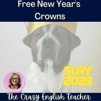 Free New Year's 2023 Printable Crowns by The Crazy English Teacher