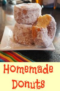 Homemade Donuts - Light, airy yeast donuts made from brioche dough. Delicious donuts and donut holes filled with homemade jam. #donuts #donutholes #filleddonutholes #yeastdonuts via @BooksCooksLooks
