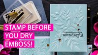 Simplistic Greeting Cards with 3D Embossing Folders - YouTube