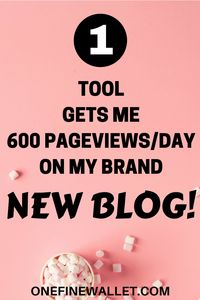 How this one blog tool increase pageviews and traffic to my blog while I still was on the free trial! #tailwind