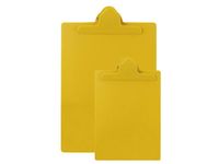 Writing Board (SL-B075) Type : Clip File. Material : Plastic. Color : Yellow. Clip Material : Plastic. Clipboard Material : Plastic. Sheet Size : 21.5l*13.5w(Cm). Weight : 74g. Name: Writing Clipboard Item No.: SL-B077 Size(cm): 21.5L*13.5W Weight: 74G Material: PP Packing: 192PCS/CTN Carton Dimensions(cm): 49L*45W*38H Features: 1) Comfortble writing without desk. 2) Durable material with a eco-friendly. 3) Great to use for somewhere, such as office, factory, and warehouse. 4) Low-profile cli