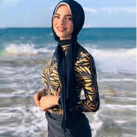 Clothing Women's Clothing Swimwear Bikinis & Sets hijab beach wear high quality swimwea full cover swimsuit full cover swimwear big sizes hijab big sizes swimwear islamic burkini
