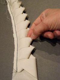 Pleated & Folded Fabric Trim - sewing tutorial; fabric manipulation ideas // Threads Magazine #textiles