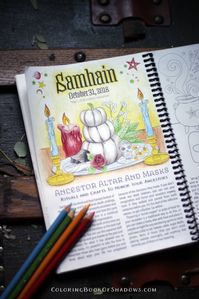 Magical, witchy Autumn spell and ritual pages. Fun additions and ideas for your grimoire. From the Coloring Book of Shadows Planner