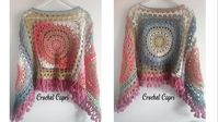 PONCHO BOHO A CROCHET - YouTube