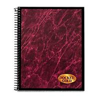 Tops Docket Gold Project Planner, 6 3/4In X 8 1/2In, 70 Sheets, Burgundy