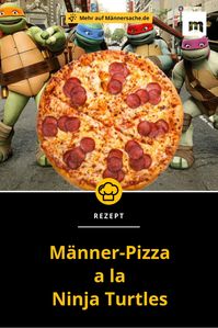 Donatello, Leonardo, Michelangelo und Raffael – wer derartig italienische Namen hat, kann nur auf Pizza stehen. Aber wie sieht die perfekte TMNT-Pizza aus? Hier ist das Rezept. #rezept #pizza #ninja #kochen