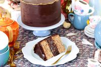 Vegan Banana Cake with Ganache - Sara Kidd