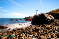 portland head lighthouse, fort williams park, portland, cape elizabeth, maine, new england, seascape, photography, fine art print by elevenphotography on Etsy