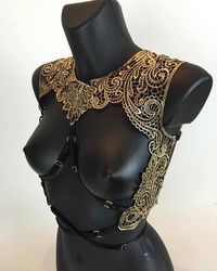 The amazing new Dynasty gold filigree #cagebralette certainly has a whiff of the Casbah and a hint of ancient Egyptian opulence about it! by lovechildboudoir