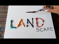 Abstract / Landscape Painting Demo in Acrylics / Relaxing & Pleasing / Daily Art Therapy / Day #0256 - YouTube