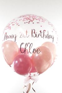 These gorgeous bubble balloons are personalised with your own message and can be delivered direct to you, the lucky recipient, a restaurant, hotel or other venue. To find out more please visit our website... Balloon delivery throughout the UK! #balloonsbycelebrations #balloonsdelivereduk #balloondeliveryuk #sendballoons #ballooninabox #personalisedballoons