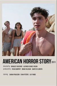 minimal polaroid series poster for american horror story (double feature: death valley)