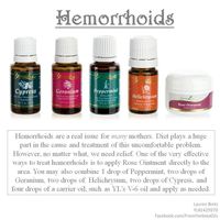 Young Living Essential Oils: Hemorrhoids.