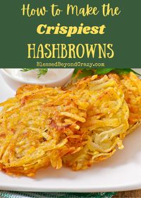 If you like hashbrowns then here's how to make them super crispy! #hashbrowns #breakfast #potatoes #food #recipes #blessedbeyondcrazy