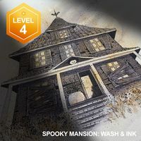 Spooky Mansion: Wash & Ink | Art Classes
