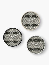 "Bohemian Oriental Traditional BERBER Moroccan Farmhouse Rustic Fabric Style" Clock for Sale by Arteresting | Redbubble