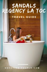 Wondering what you need to know before visiting Sandals La Toc in Saint Lucia? We have you covered! Check out our Sandals Regency La Toc Review in Saint Lucia! The pools, rooms, the restaurants, the spa, and golf! #SandalsRegencyLaToc #SandalsResorts #SaintLucia #Caribbean