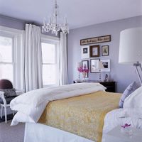 Purple-gray walls