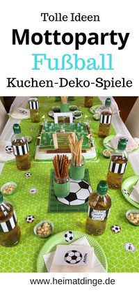 Tolle Ideen für einen gelungenen Fußball Kindergeburtstag: süße Einladungskarte mit Printable, DIY Dekoideen für die Tischdeko, toller Fußball Geburtstagskuchen, leckere Partysnacks und natürlich Ideen für spannende Fußball Spiele. Das Highlight ist ein selbst gemachter Siegerpokal als Mitgebsel für die Partygäste. Viel Spaß beim Stöbern.