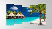PSD photo collage wall canvas frame effe... | Premium Psd #Freepik #psd