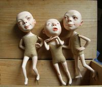 Buy Prints of Papier mache dolls, a Paper mache on by Olena Tsilujko from Ukraine. It portrays: People, relevant to: people, sculpture, dolls, art doll, papier mache Art dolls Year Created 2013