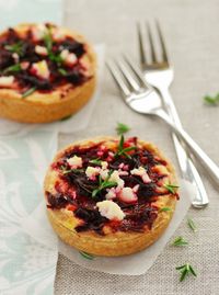 This lovely spring tart started off as caramelized onion and feta tart until I discovered a few small beetroot in the fridge and thought it would make a nice combination. Adding a salty sharp feta ...