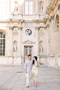 Early morning family shoot in Paris in Tuileries Garden and the Louvre.