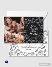 Instantly Download Free Family Thanksgiving Greeting Card, Sample & Example in Adobe Photoshop (PSD) Format. Quickly Customize. Easily Editable & Printable.